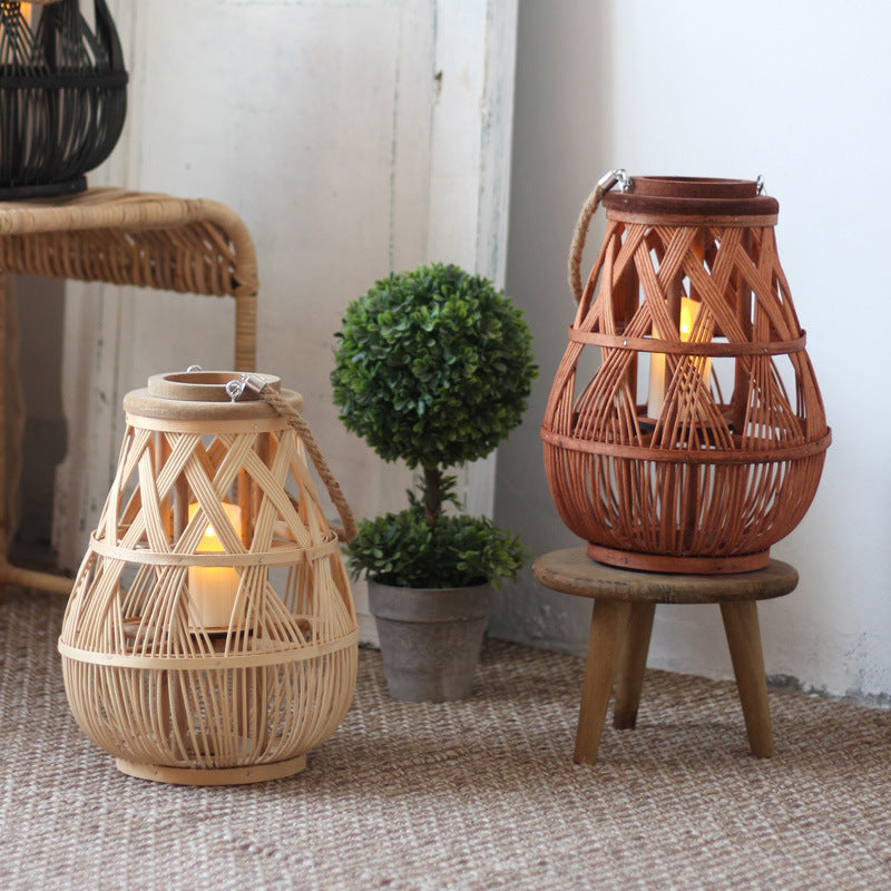 Handmade Rattan Lantern Kalsten