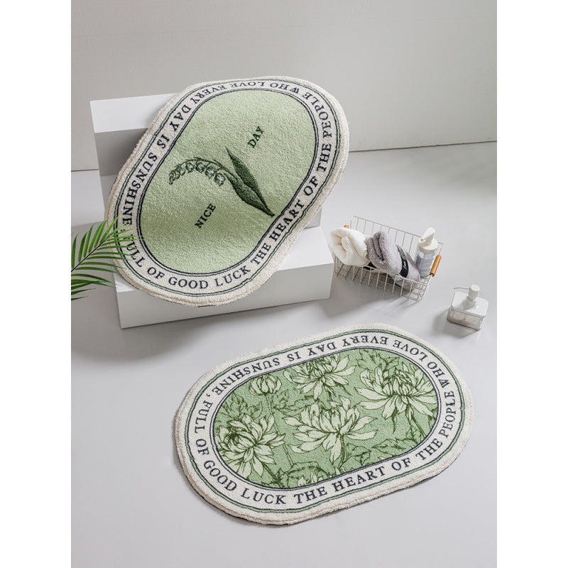 Floral Emblazoned Area Mat Kalsten