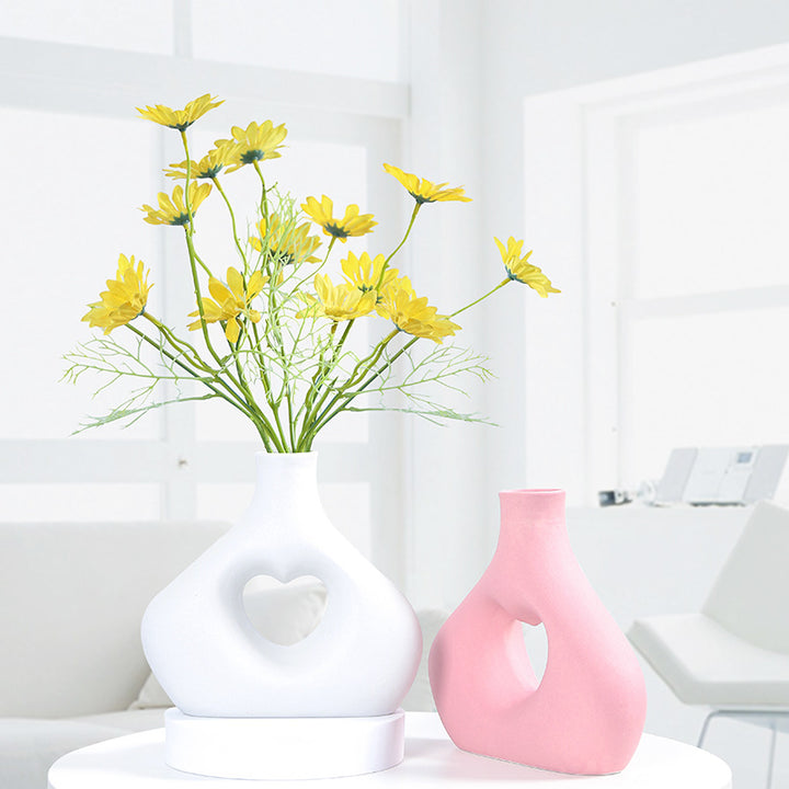Heart-Shaped Decorative Ceramic Vase Kalsten