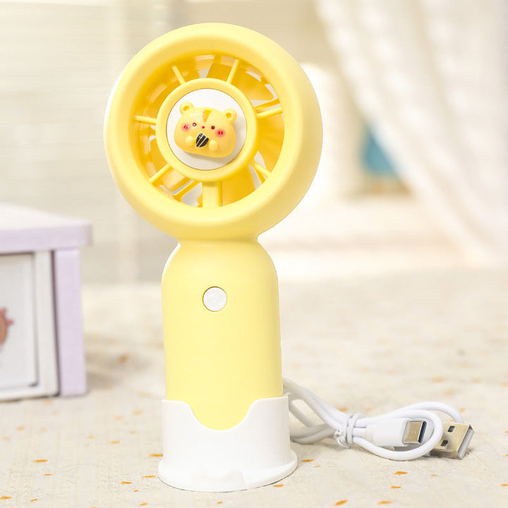 Women's Portable Handheld Fan with Cute Bear Design Kalsten