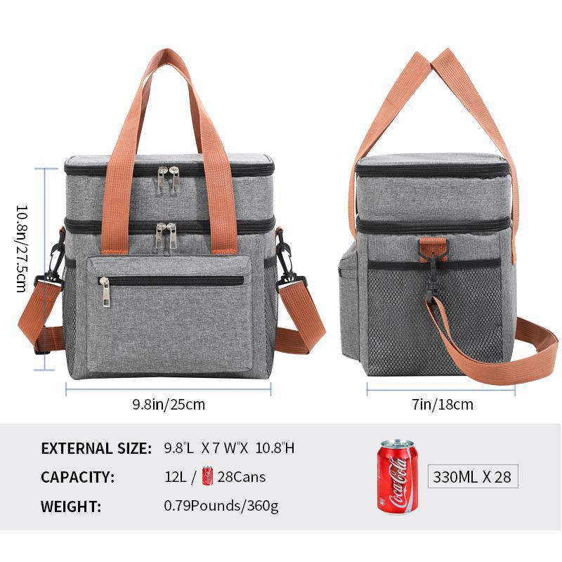 Insulated Dual Compartment Food Carrier Kalsten