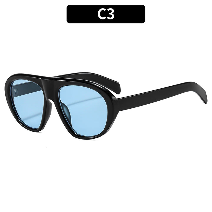 Angular Aviator Sunglasses