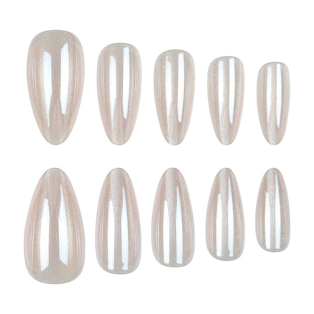 Elegant Long Stiletto Gel Press-On Nails Kalsten