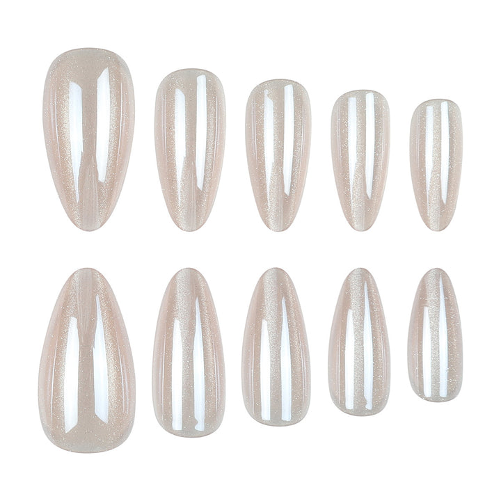 Elegant Long Stiletto Gel Press-On Nails Kalsten