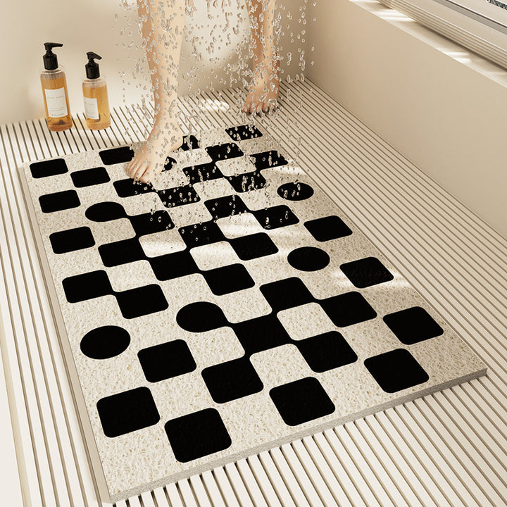 Slip-Resistant Geometric Bath Mat Kalsten