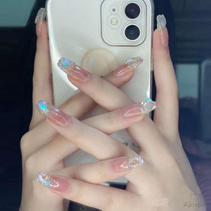 Artificial Glamorous Heart Nail Tips Kalsten