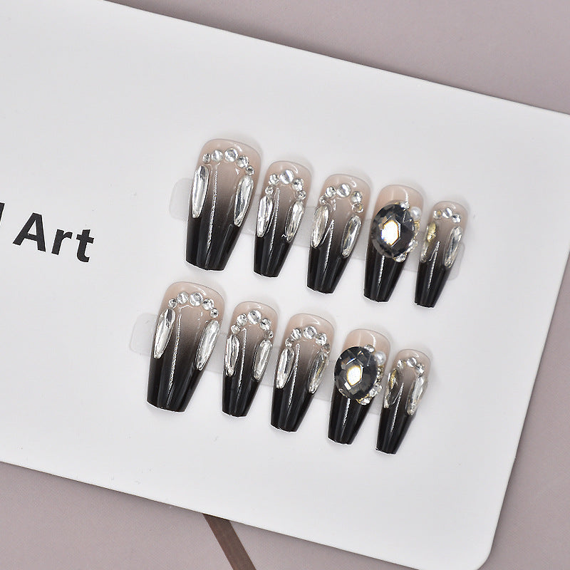 Glamorous Heart-Themed Press-On Nail Set Kalsten