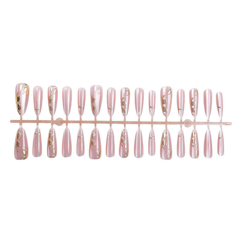 Elegant Glitter-Dipped Press-On Nail Art Set Kalsten