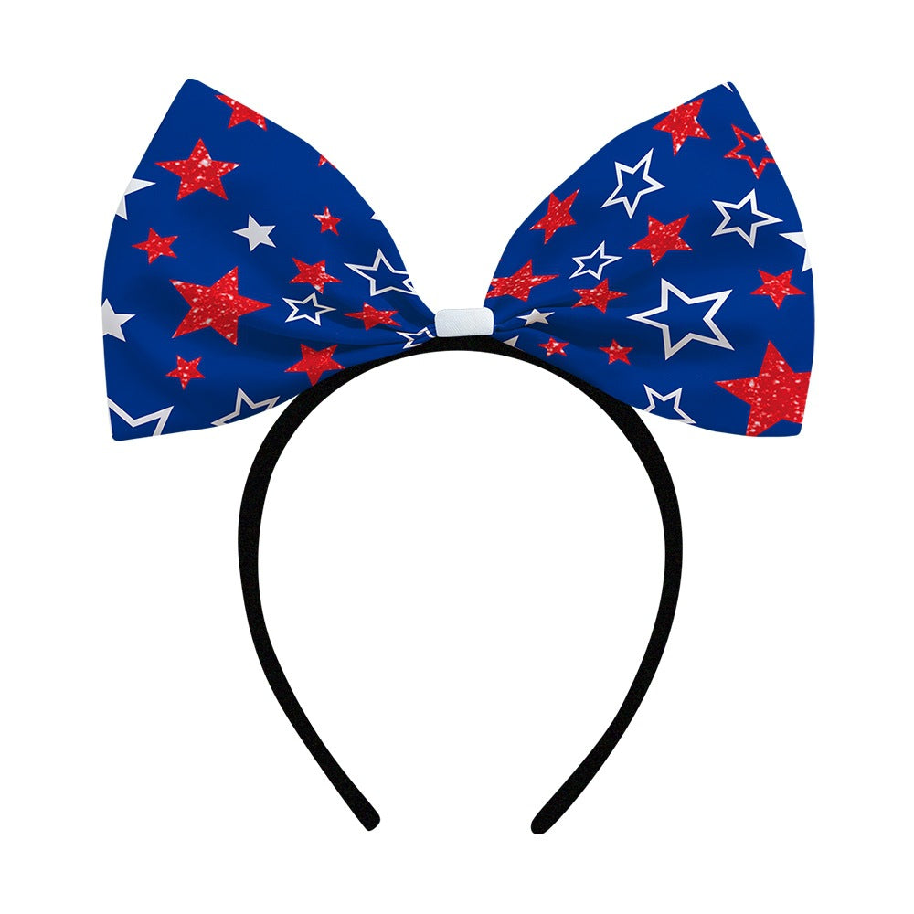 Women's decorative bow headband with oversized fabric bow and flexible headband Kalsten