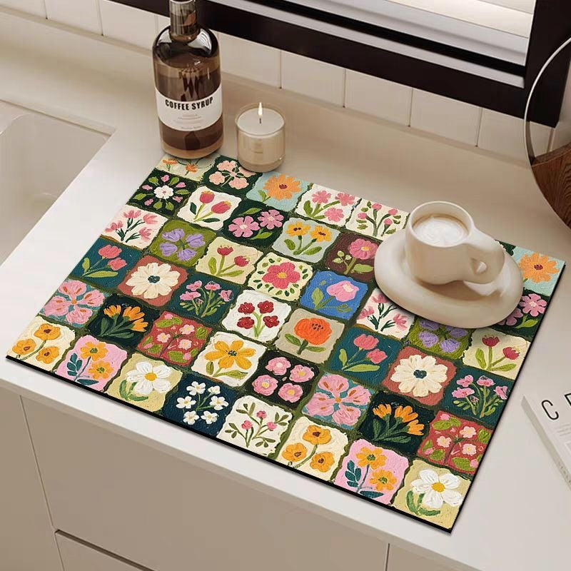 Decorative Floral Art Mat Kalsten