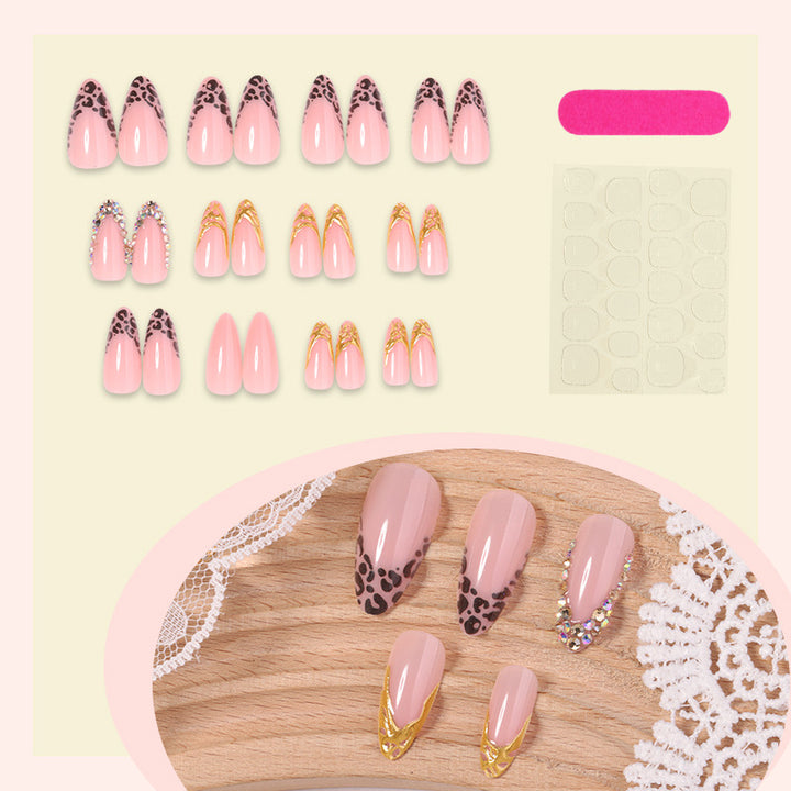 Artistic Leopard Print Press-On Nail Set kalsten