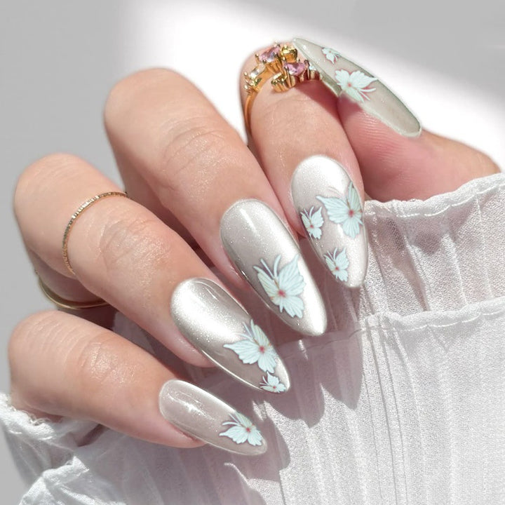 Artistic Floral Design Press-On Nail Set Kalsten 1787225167