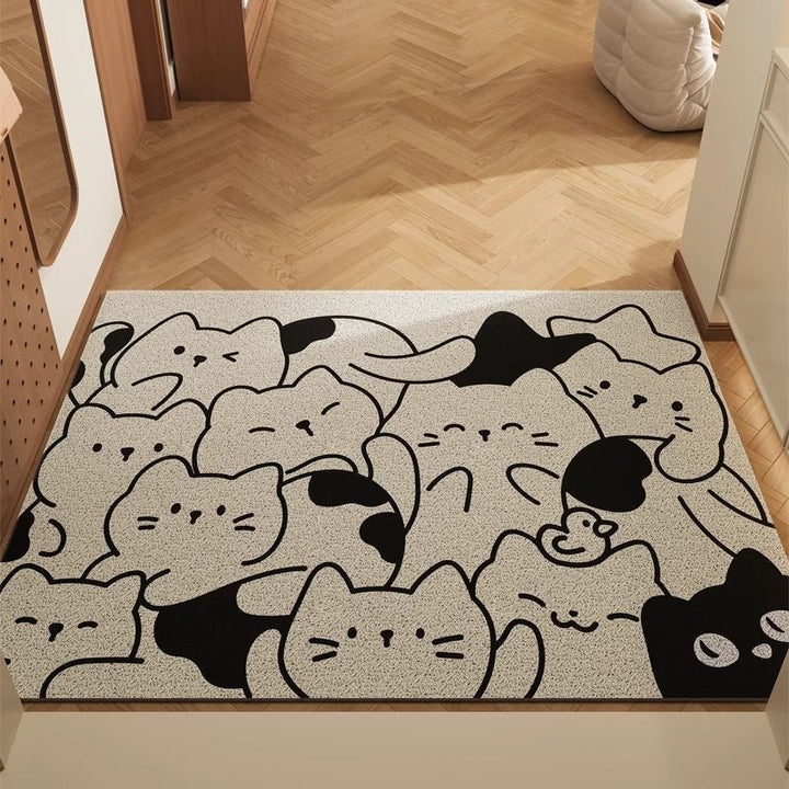 Cute Bear Pattern Doormat for Home Entryway