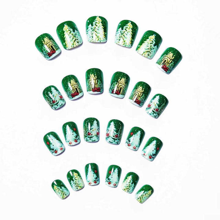 Artificial nails with Christmas design Kalsten
