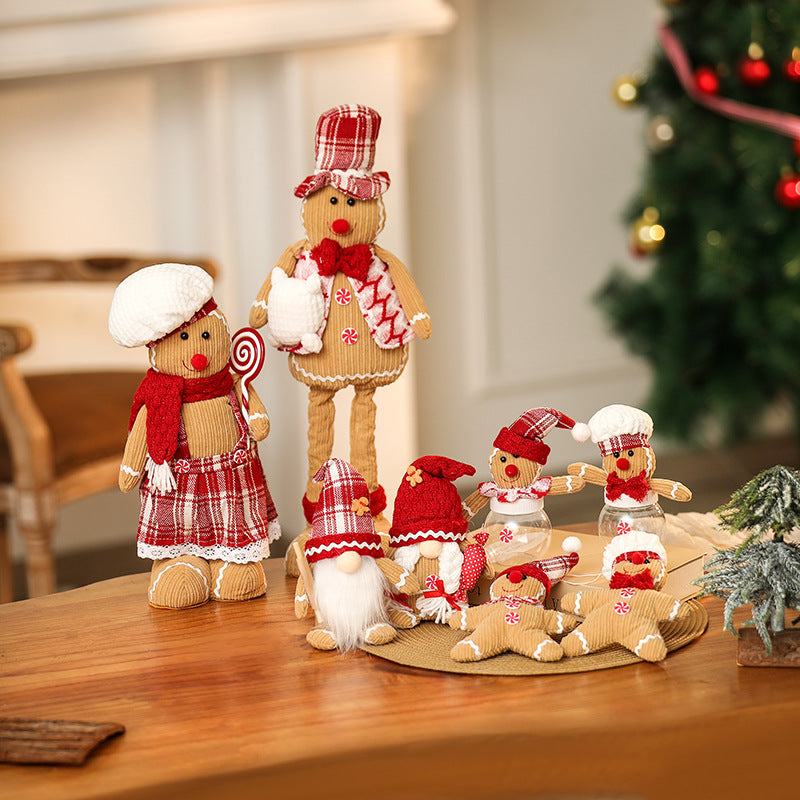 Decorative Christmas gnome figure with hat Kalsten