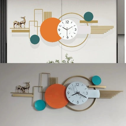 Modern Artistic Wall Clock with Geometric Design Kalsten