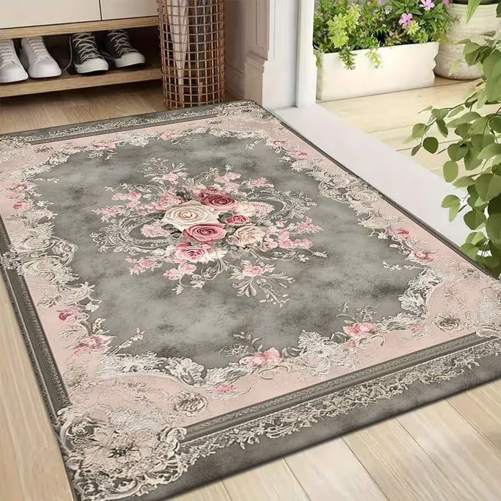Vintage Floral Pattern Area Rug Kalsten