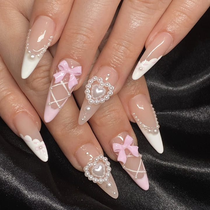Decorative Acrylic Stiletto Nail Art Extensions Kalsten