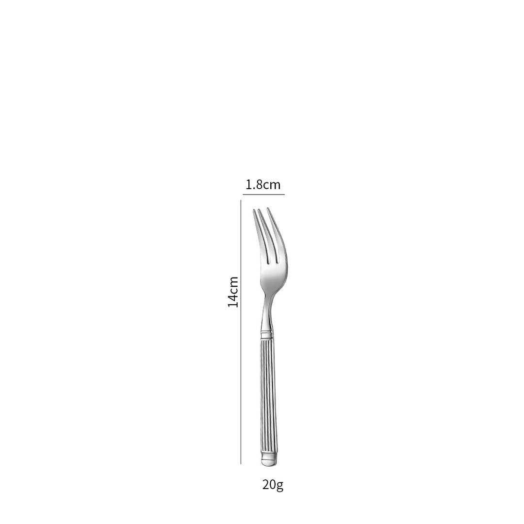 Elegant dessert spoon with exclusive surface design Kalsten