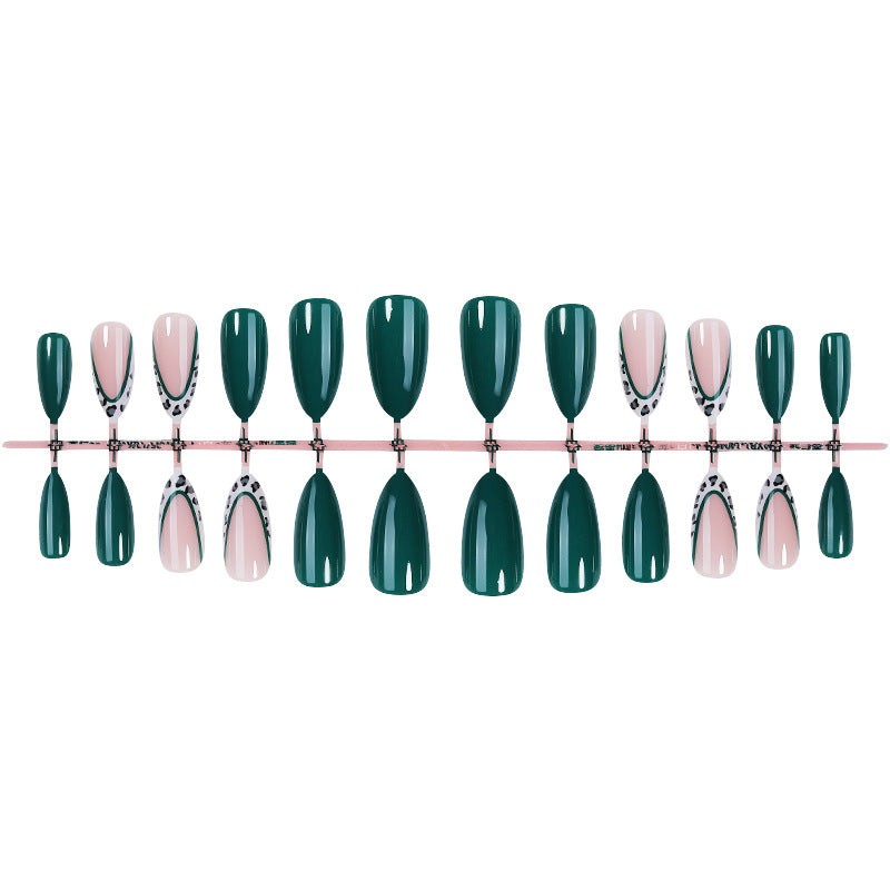 Decorative Press-On Nail Art Set with Contemporary Animal Prints kalsten