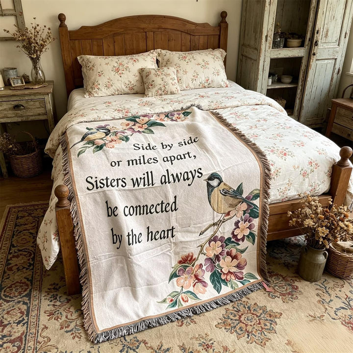Warm Embroidered Inspirational Throw Blanket