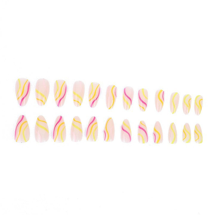 Artistic Stiletto Nail Art Design