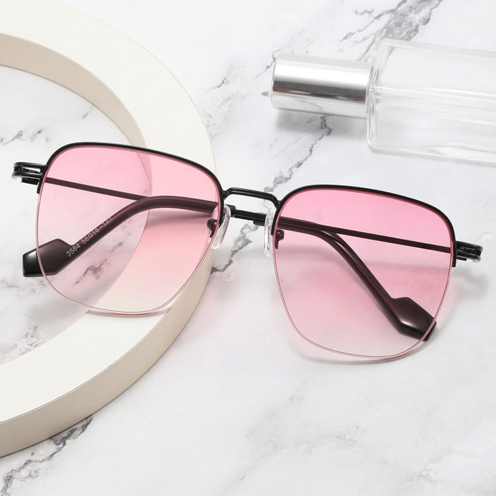 Women Designer Glasses with Square Frame and Glossy Metal Structure Kalsten