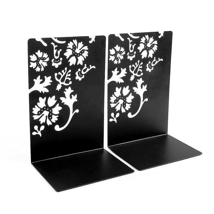 Decorative Flower-Inspired Bookends