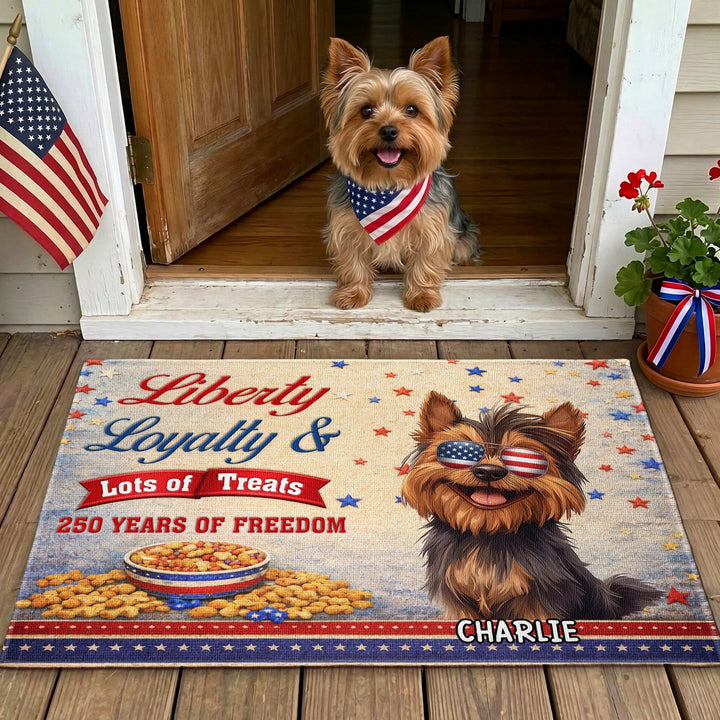 American Flag Themed Doormat