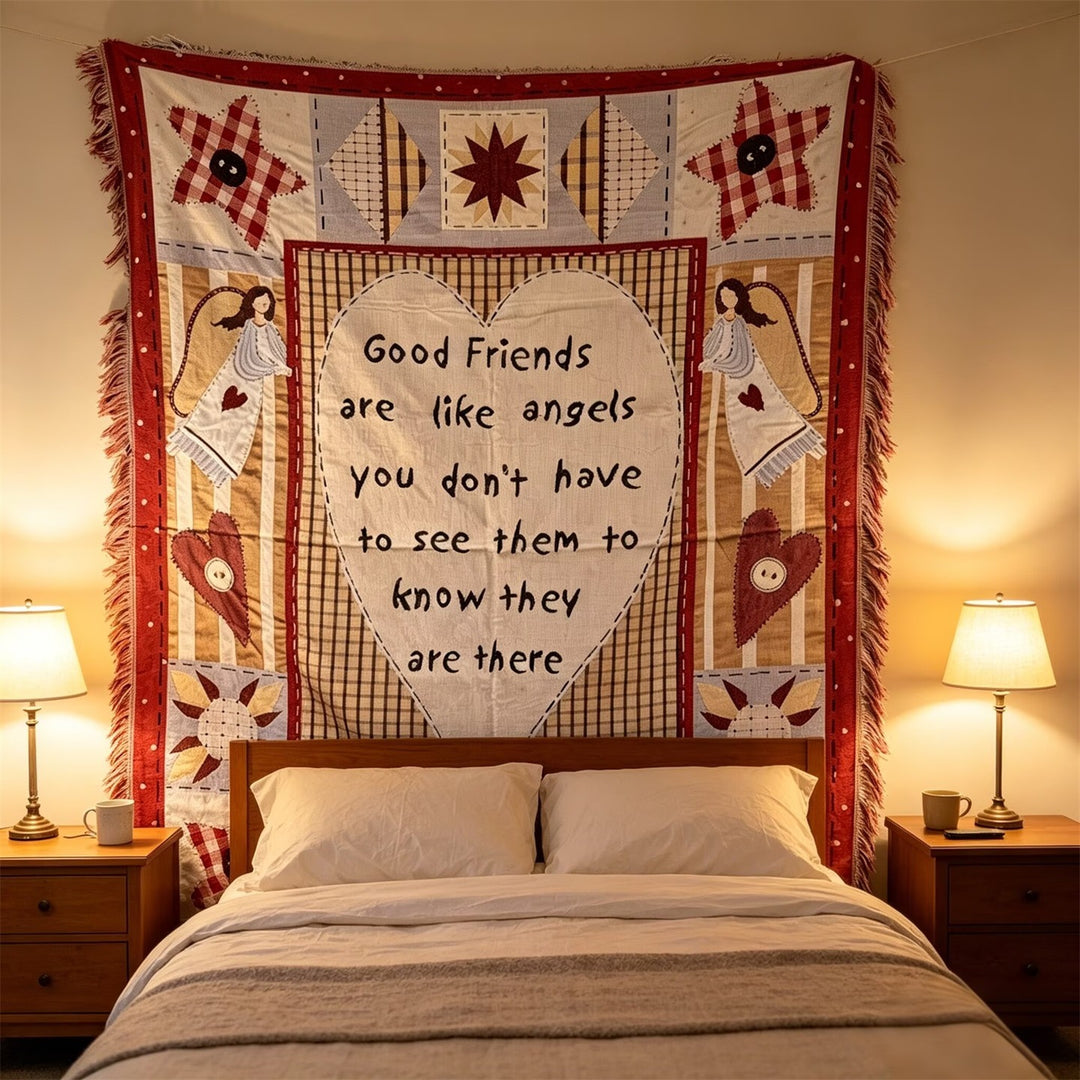 Inspirational Quilted Throw Blanket