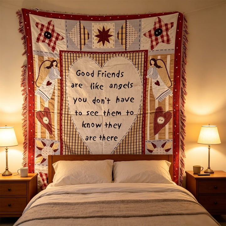 Inspirational Quilted Throw Blanket