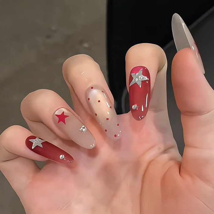 Decorative Glittery Press-On Nail Tips Kalsten