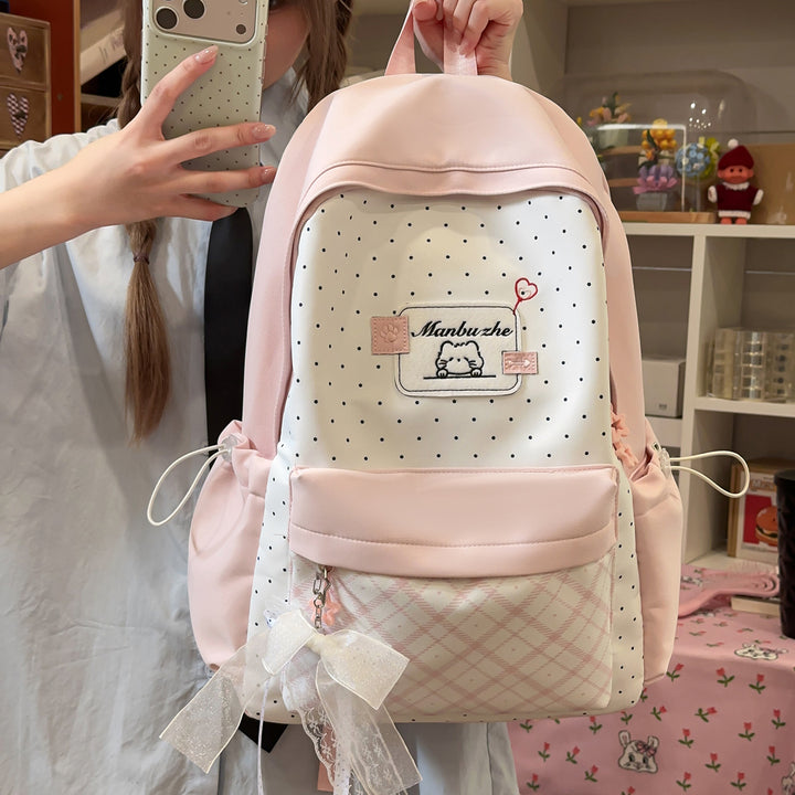 Playful Character-Embellished School Backpack Kalsten