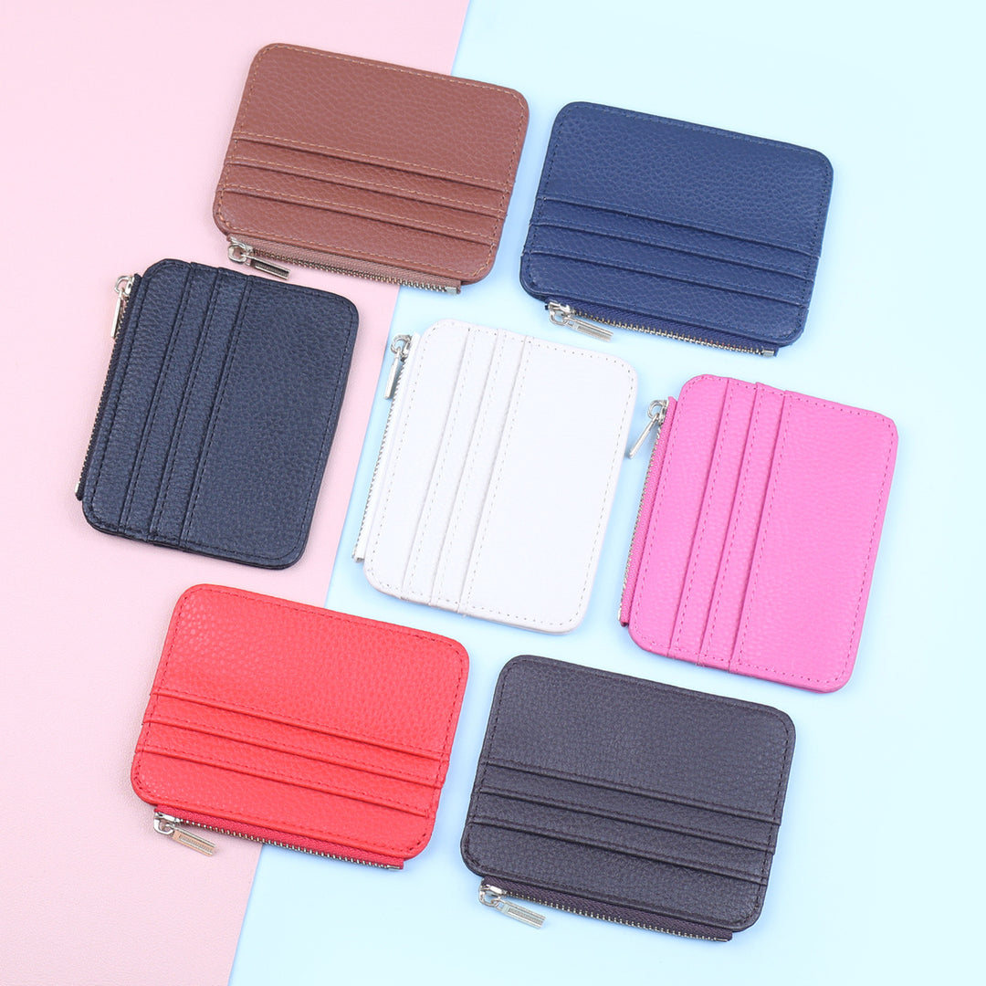 Leather Zippered Card Holder