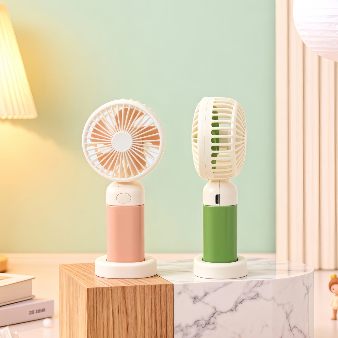 Ladies Portable Hand Fan with USB Charging Function and Ergonomic Design Kalsten