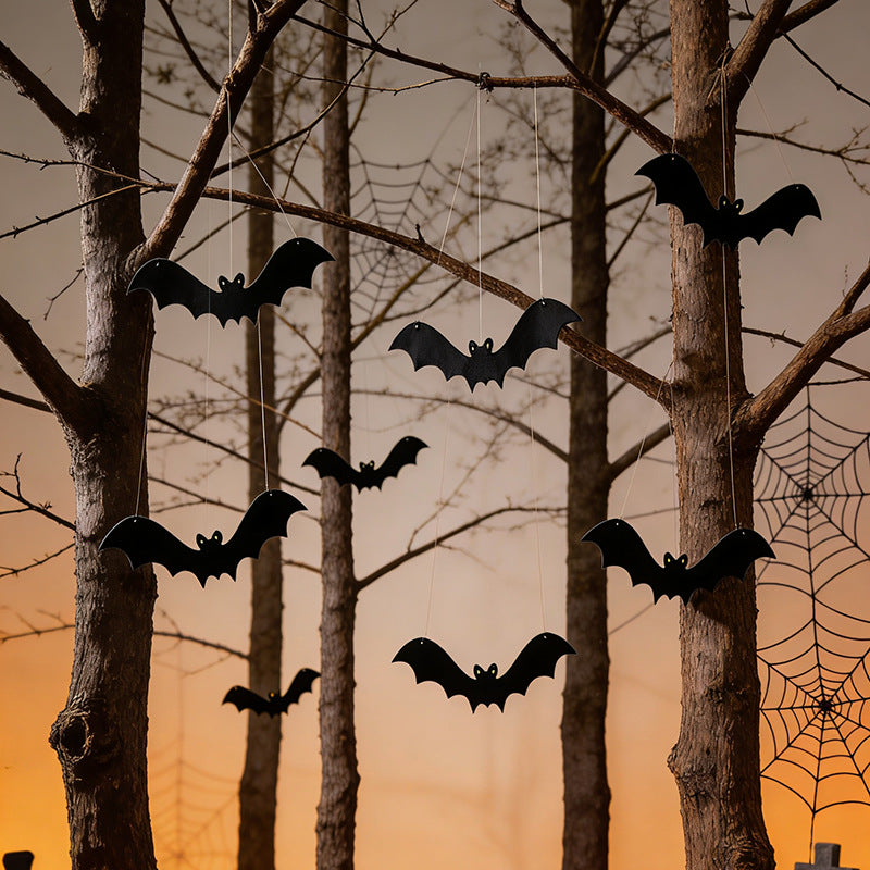 Wall decoration with Halloween bats