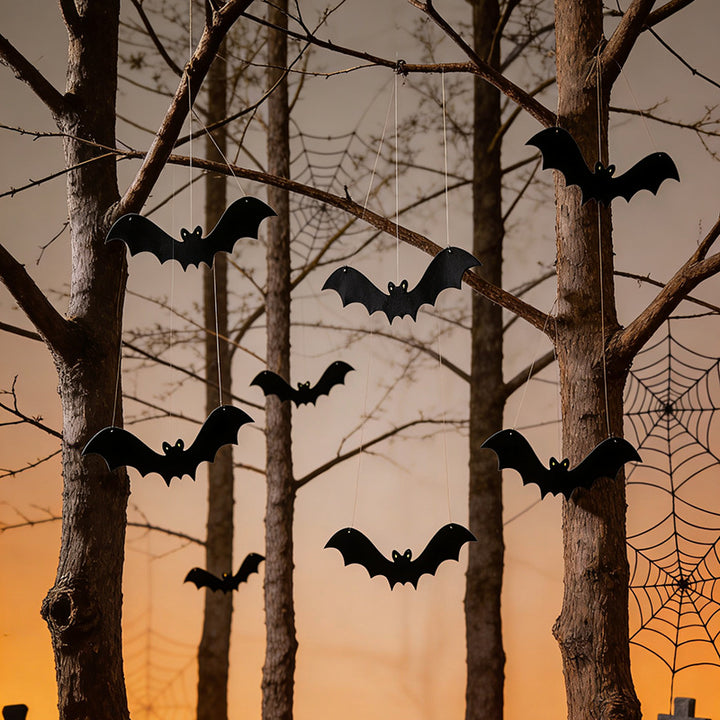 Wall decoration with Halloween bats
