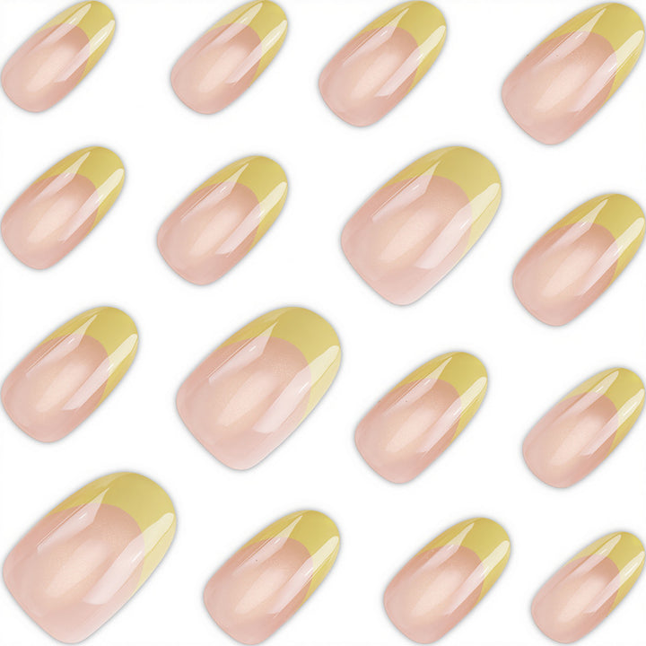 Elegant Glossy Press-On Nail Set Kalsten