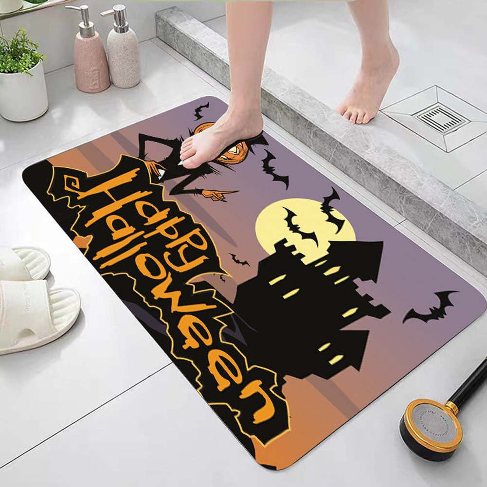 Halloween Theme Decorative Bath Mat
