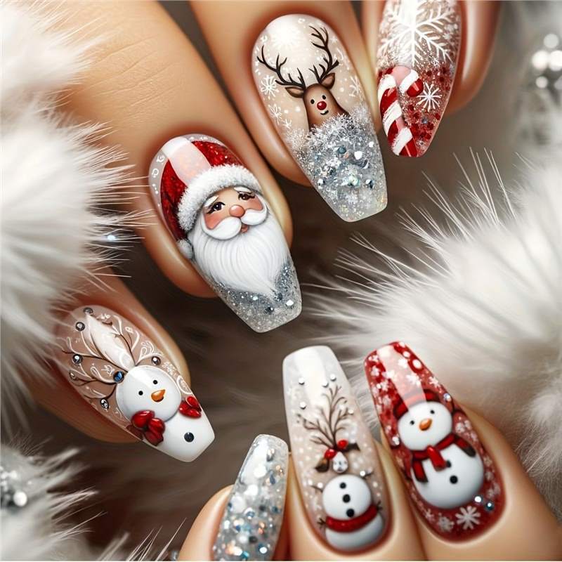 Festive Holiday Themed Nail Art Kalsten