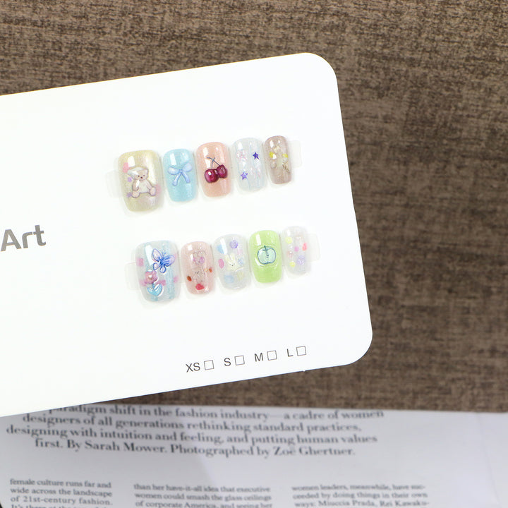 Creative Character-Themed Press-On Nail Art Set Kalsten