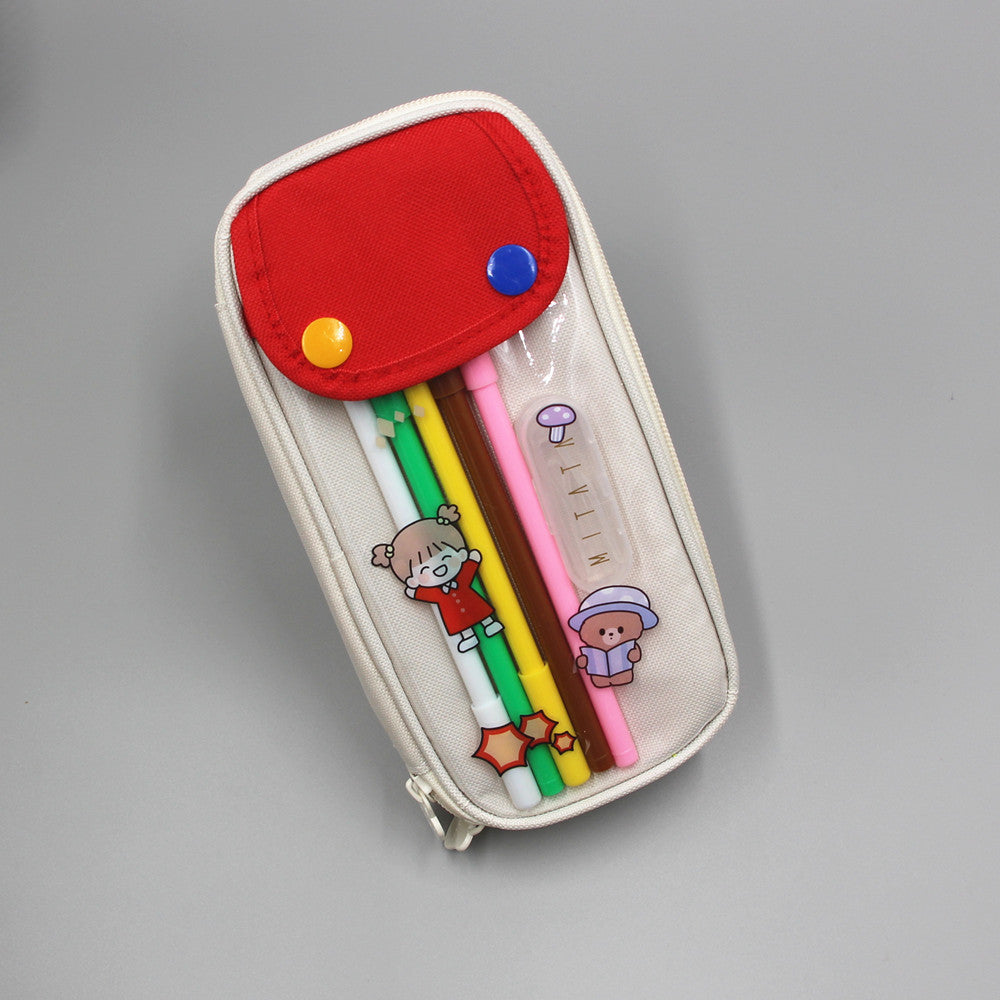 Cute Cartoon-Themed Zippered Pencil Case Kalsten