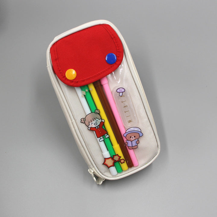 Cute Cartoon-Themed Zippered Pencil Case Kalsten