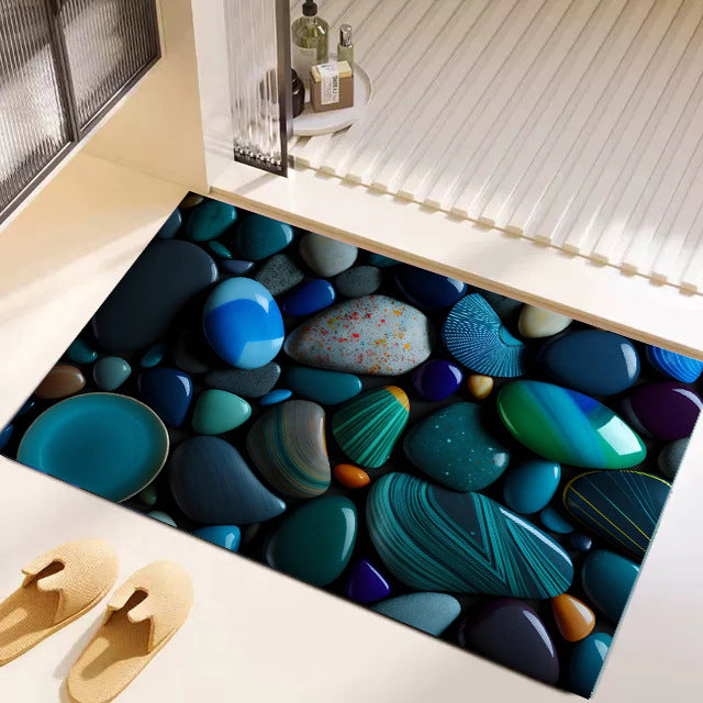 Artistic Garden-Themed Floor Mat