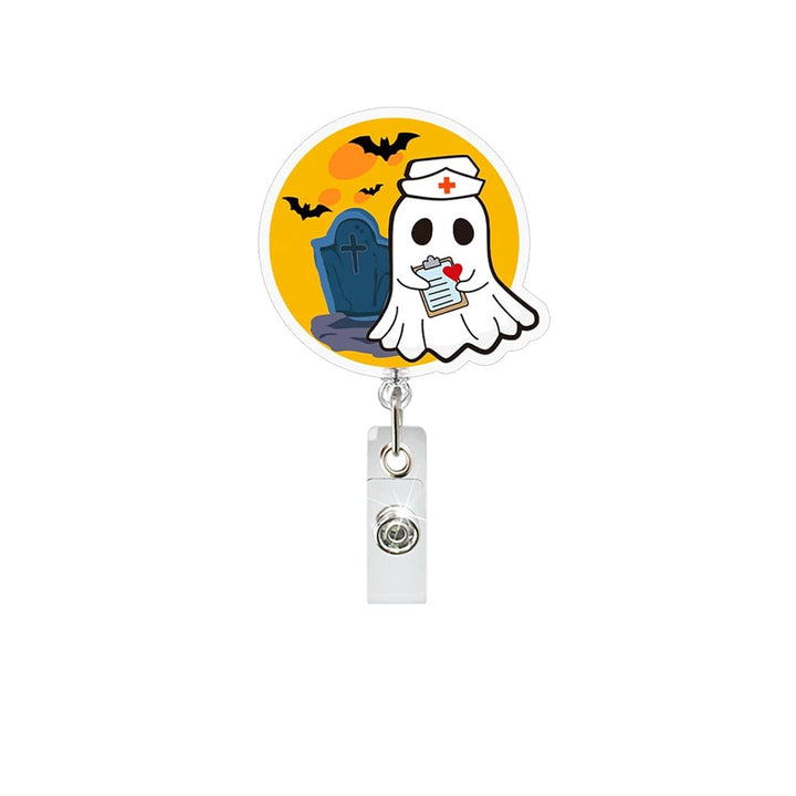 Expandable badge holder with anatomical heart pendant