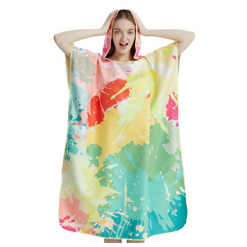 Badeponcho with stylish design and practical hood Kalsten