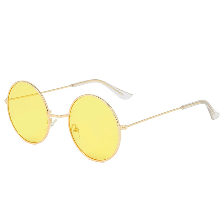 Contemporary Round Frame Sunglasses
