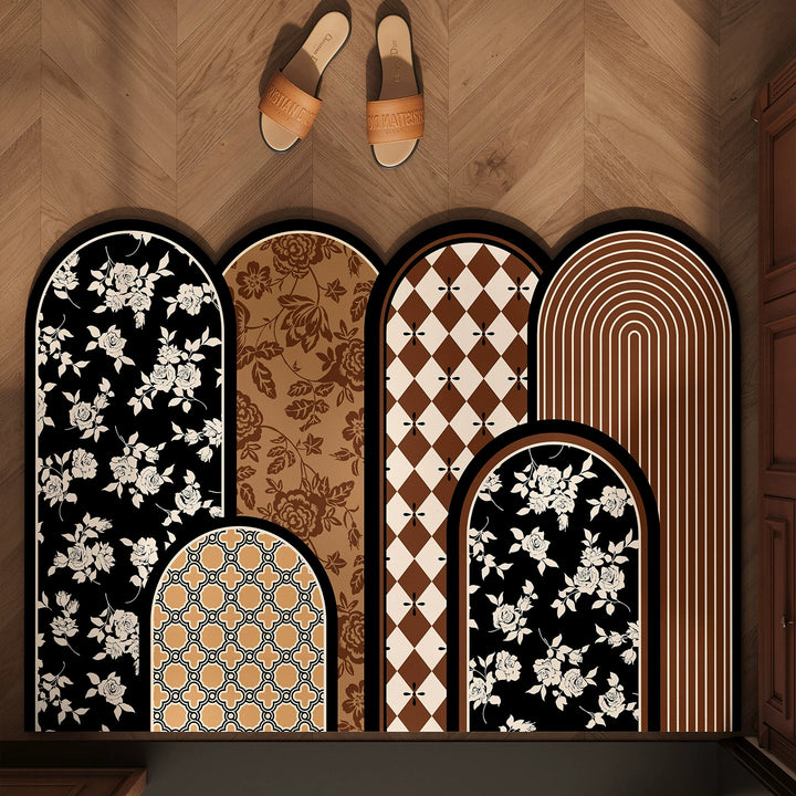 Stylish Vintage Floral Area Mat