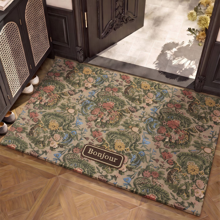Floral Patterned Entryway Mat Kalsten