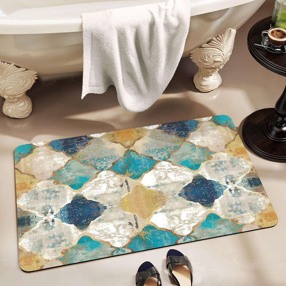 Decorative Bathroom Mat Kalsten